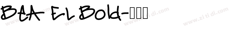 BeA EL Bold字体转换